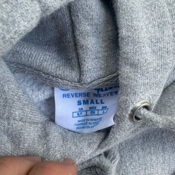 Champion Reverse Weave Classic Logo Y2K Hoodie - Picture 3 of 3